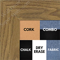 BB1501-2 True Oak Large Custom Wall Boards Chalk Cork Dry Erase