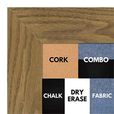 BB1501-2 True Oak Large Custom Wall Boards Chalk Cork Dry Erase