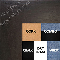 BB1510-1Espresso Coffee Brown Wood Grain Large Custom Wall Boards Chalk Cork Dry Erase