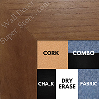 BB1510-2 Walnut Wood Grain Large Custom Wall Boards Chalk Cork Dry Erase