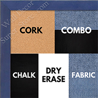 BB1511-9  Blue Stained Maple - Small Custom Cork Chalk or Dry Erase Board