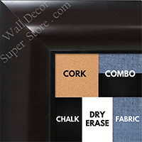 BB1517-1 Espresso Coffee Brown - Extra Large  Wall Board Cork Chalk Dry Erase
