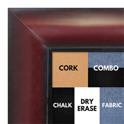 BB1517-3 Mahogany - Extra Large Wall Board Cork Chalk Dry Erase
