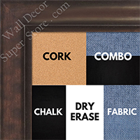 BB1520-5 Bronze Large Wall Board Cork Chalk Dry Erase