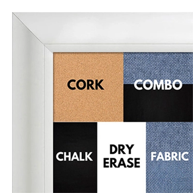 BB1520-8 Classic White Large Wall Board Cork Chalk Dry Erase