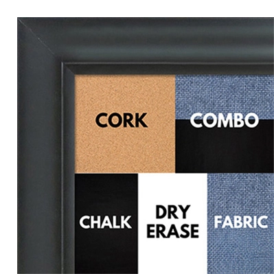 BB1520-9 Classic Black Large Wall Board Cork Chalk Dry Erase