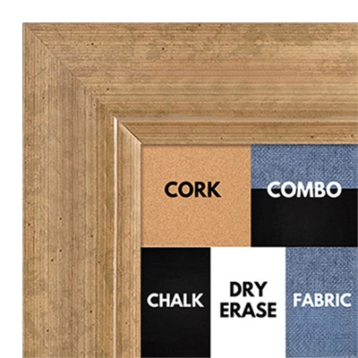 BB1521-7 Antique French Gold Large Wall Board Cork Chalk Dry Erase