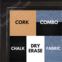 BB1523-1  Espresso Coffee Brown Custom  Medium  Wall Board Cork Chalk Dry Erase