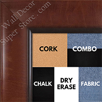 BB1525-2 Pecan - Extra Large  Wall Board Cork Chalk Dry Erase