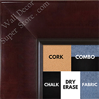 BB1526-3 Walnut - Extra Extra Large  Wall Board Cork Chalk Dry Erase