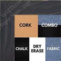 BB1533-1 Distressed Black -  Medium Custom Cork Chalk or Dry Erase Board