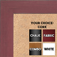 BB1533-4 Distressed Red - Medium Custom Cork Chalk or Dry Erase Board