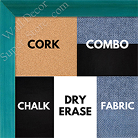BB1537-5 Glossy Blue - Small Custom Cork Chalk or Dry Erase Board