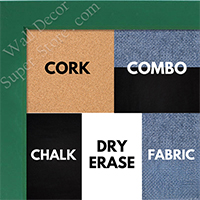 BB1538-4 Green - Small Custom Cork Chalk or Dry Erase Board