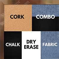 BB1540-12 Thin Metal Deep Orange Custom Cork Chalk or Dry Erase Board Small To Large