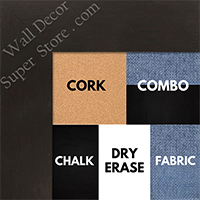 BB1545-1 | Coffee Brown | Custom Cork Bulletin, White Dry Erase, Chalk Board 