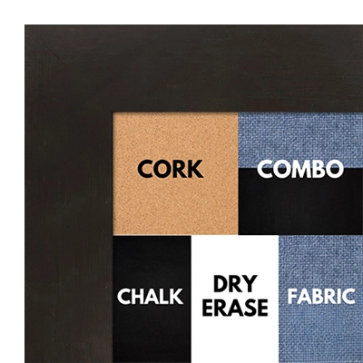 BB1545-1 | Coffee Brown | Custom Cork Bulletin, White Dry Erase, Chalk Board 