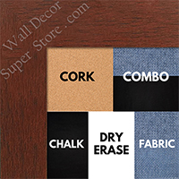 BB1545-3 Rich Cherry 1 3/4" Wide Value Price Medium To Extra Large Custom Cork Chalk Or Dry Erase Board  