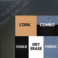 BB1545-9 Matte Black 1 3/4" Wide Value Price Medium To Extra Large Custom Cork Chalk Or Dry Erase Board  