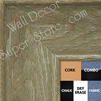 BB1554-3 Distressed Brown Driftwood - Extra Extra Large Chalkboard  Cork  Dry Erase