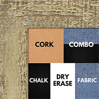 BB1555-6 Distressed Tan - Extra Large Chalkboard Cork Dry Erase
