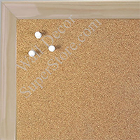 BB1562-1 Gloss Lacquer Natural Clear Wood Grain Small Custom Cork Chalk or Dry Erase Board