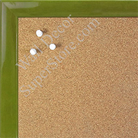 BB1562-3 Gloss Lacquer Light Green Wood Grain Small Custom Cork Chalk or Dry Erase Board