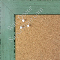 DISC BB1565-4 Glossy Distressed Green - Large Custom Cork Chalk or Dry Erase Board