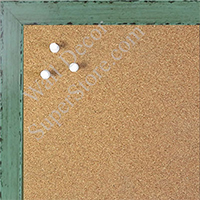 DISC BB1567-4 Glossy Distressed Green - Small Custom Cork Chalk or Dry Erase Board
