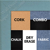 BB1570-11 Distressed Aqua Blue Medium Custom Cork Chalk or Dry Erase Board