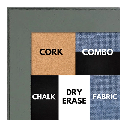 BB1570-3 Distressed Gray Medium Custom Cork Chalk or Dry Erase Board