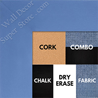 BB1586-3 Blue - Extra Large Custom Cork Chalk or Dry Erase Board