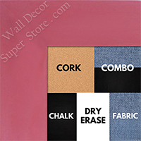 BB1586-4 Pink - Extra Large Custom Cork Chalk or Dry Erase Board