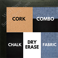 BB1543-6 Charcoal Grey - 3/4 Inch Wide X 3/4 Inch High - Small Custom Cork Chalk Dry Erase