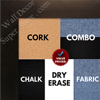 BB1844-1 Espresso Coffee Brown Large Wall Board Cork Chalk Dry Erase