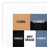 BB1844-8 White Large Wall Board Cork Chalk Dry Erase