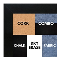 BB1844-9 Black Large Wall Board Cork Chalk Dry Erase
