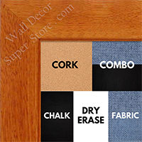 BB1845-2 Classic Honey Maple 1 3/4" Wide Value Price Medium To Extra Large Custom Cork Chalk Or Dry Erase Board   