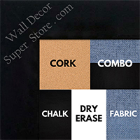 BB1845-9 Matte Black 1 3/4" Wide Value Price Medium To Extra Large Custom Cork Chalk Or Dry Erase Board