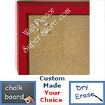 BB234-5 Red With Bevel Small Custom Cork Chalk or Dry Erase Board