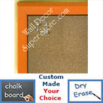 disc BB235-9 Orange Small Custom Cork Chalk or Dry Erase Board