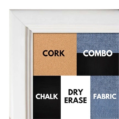 BB36-1 Off White Small Custom Cork Chalk or Dry Erase Board