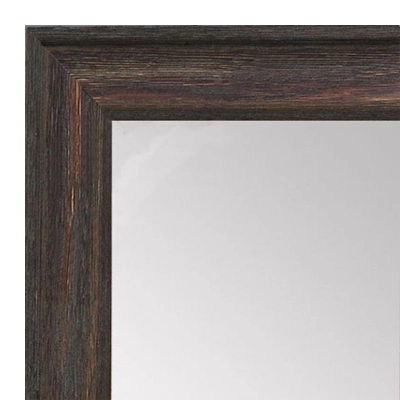 MR1512-3 Walnut Distressed Barnwood - Medium Custom Wall Mirror Floor Mirror