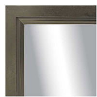 MR1010-4 Pewter Hammered Square with Swan Lip - Custom Mirror