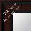 MR136-2 Dark Walnut - Flat Profile Large Custom Wall Mirror Custom Floor Mirror