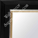 MR151-1  Antique Black With Silver - Large Custom Wall Mirror Custom Floor Mirror
