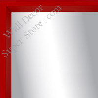 MR1212-2 Bright Red - Custom Small Mirror - 0.69 Inch Wide