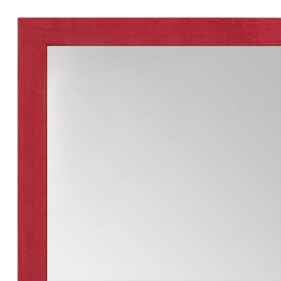 MR1511-7 Red Stained Maple - Very Small Custom Wall Mirror