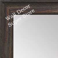 MR1512-3 Walnut Distressed Barnwood - Medium Custom Wall Mirror, Floor Mirror