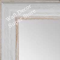 MR1513-1 White Distressed Barnwood - Large Custom Wall Mirror Custom Floor Mirror